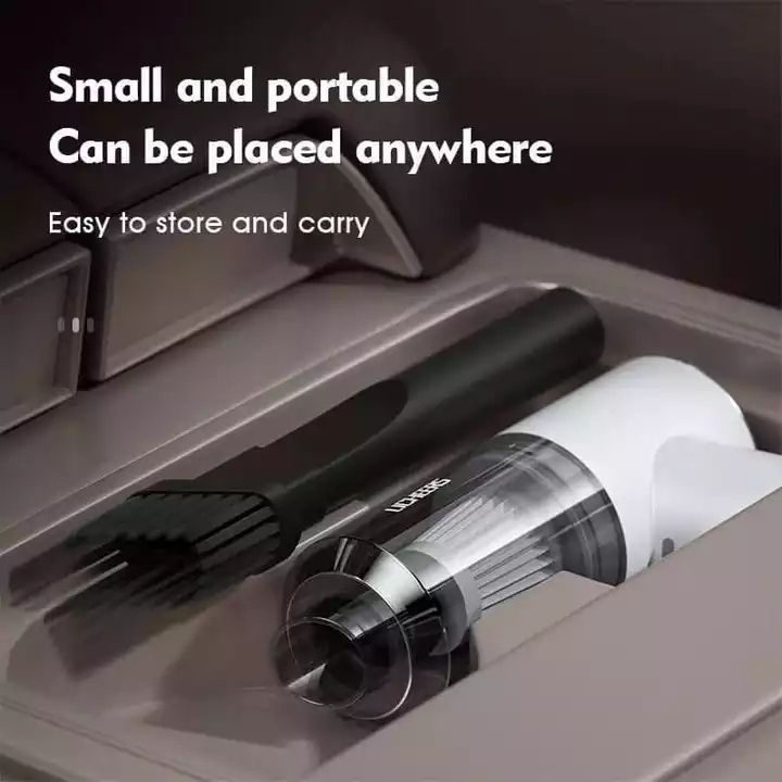 Portable Car Vacuum Cleaner, 9000Pa Handheld Vacuum High Power Cordless, Hand Vacuum 120W Rechargeable Easy To Clean Car Interior,Desktop,Sofa,Keyboard,Drawer And Crevices,Small Spaces