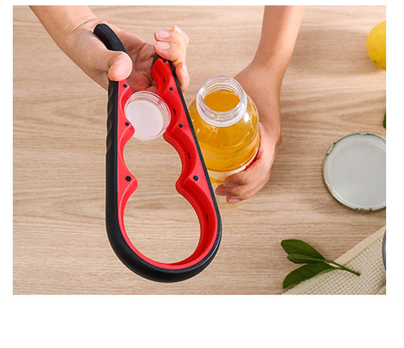 Creative 8-shaped beer bottle opener 6-in-1 can opener set, 4-in-1 lid opener KP004