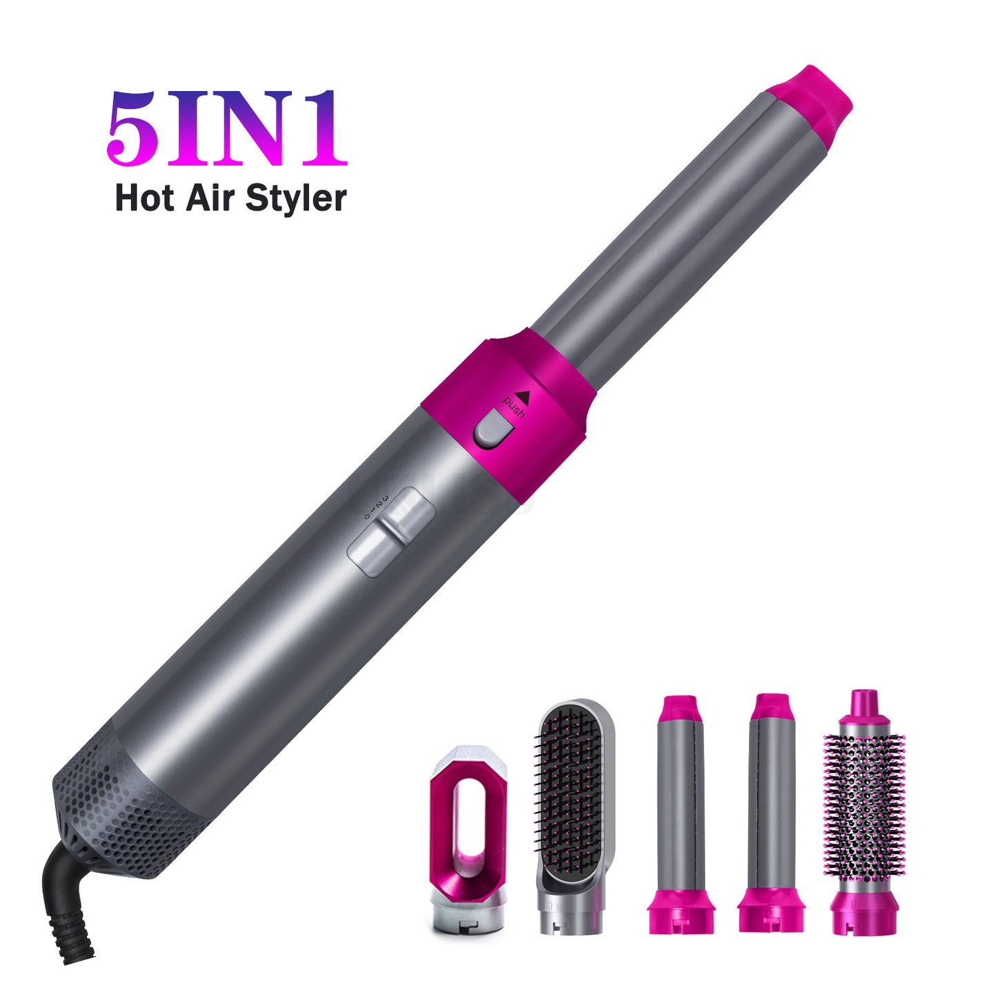 Hair Dryer 5 in one automatic suction hot air comb straight hair comb hair dryer curly hair SMS-622