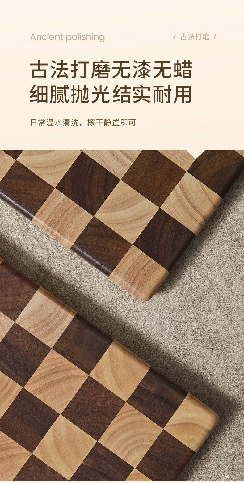 Household Wooden cutting board chopping board checkerboard chessboard damier knife board  LSD0722