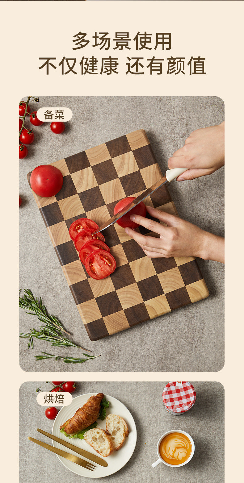 Household Wooden cutting board chopping board checkerboard chessboard damier knife board  LSD0722