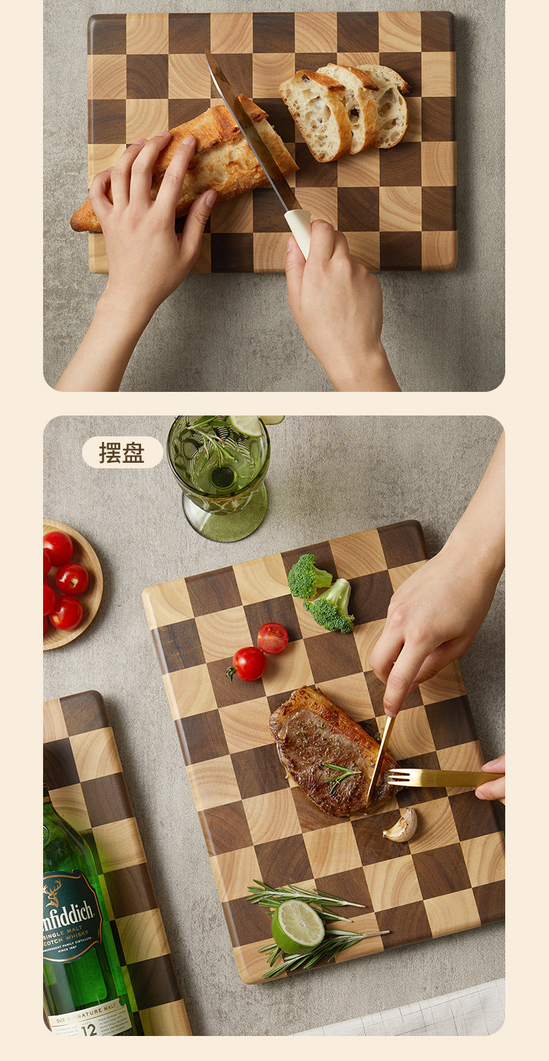 Household Wooden cutting board chopping board checkerboard chessboard damier knife board  LSD0722