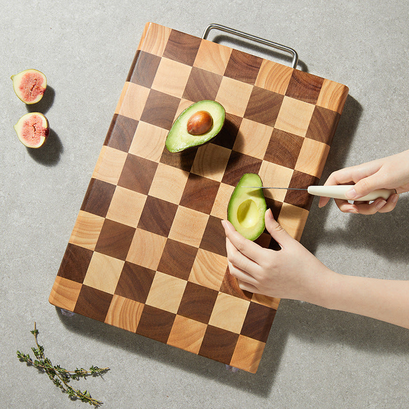 Household Wooden cutting board chopping board checkerboard chessboard damier knife board  LSD0722