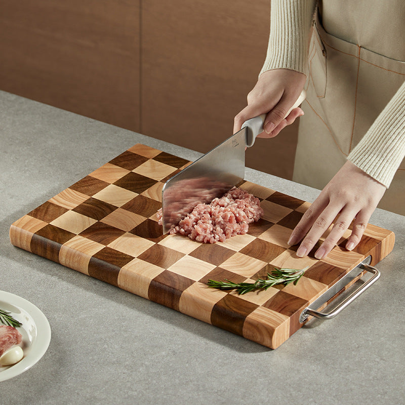 Household Wooden cutting board chopping board checkerboard chessboard damier knife board  LSD0722