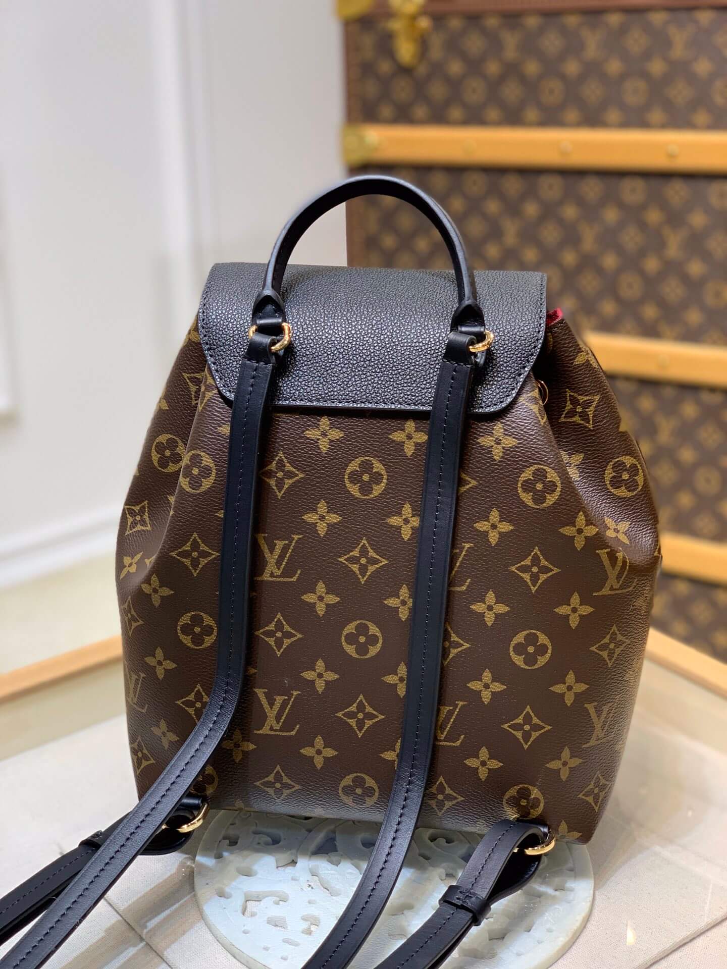 M45515 backpack LV Montsouris PM Monogram Black