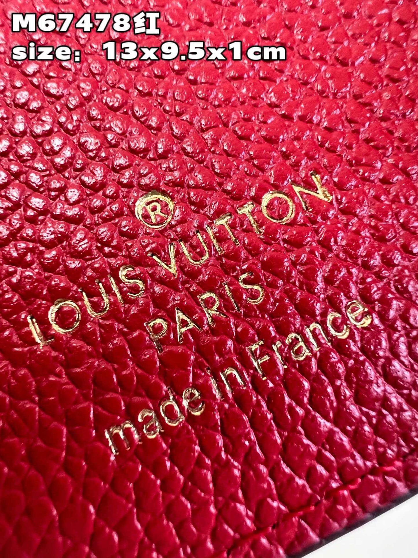 M67478 Portefeuil Palace Compact MONOGRAM Brown Red Women's Wallet FREE SHIPPING