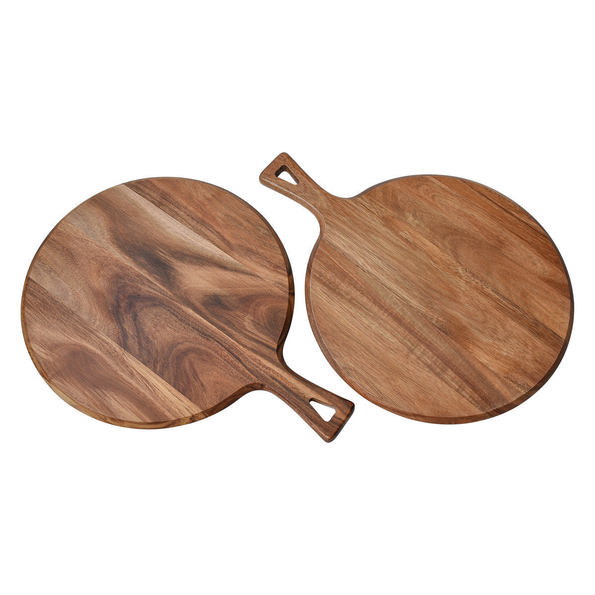 Wooden cutting Pizza Peels steak tray board circular thickened baking with handle Pizza Oven Accessories LS-CB-008