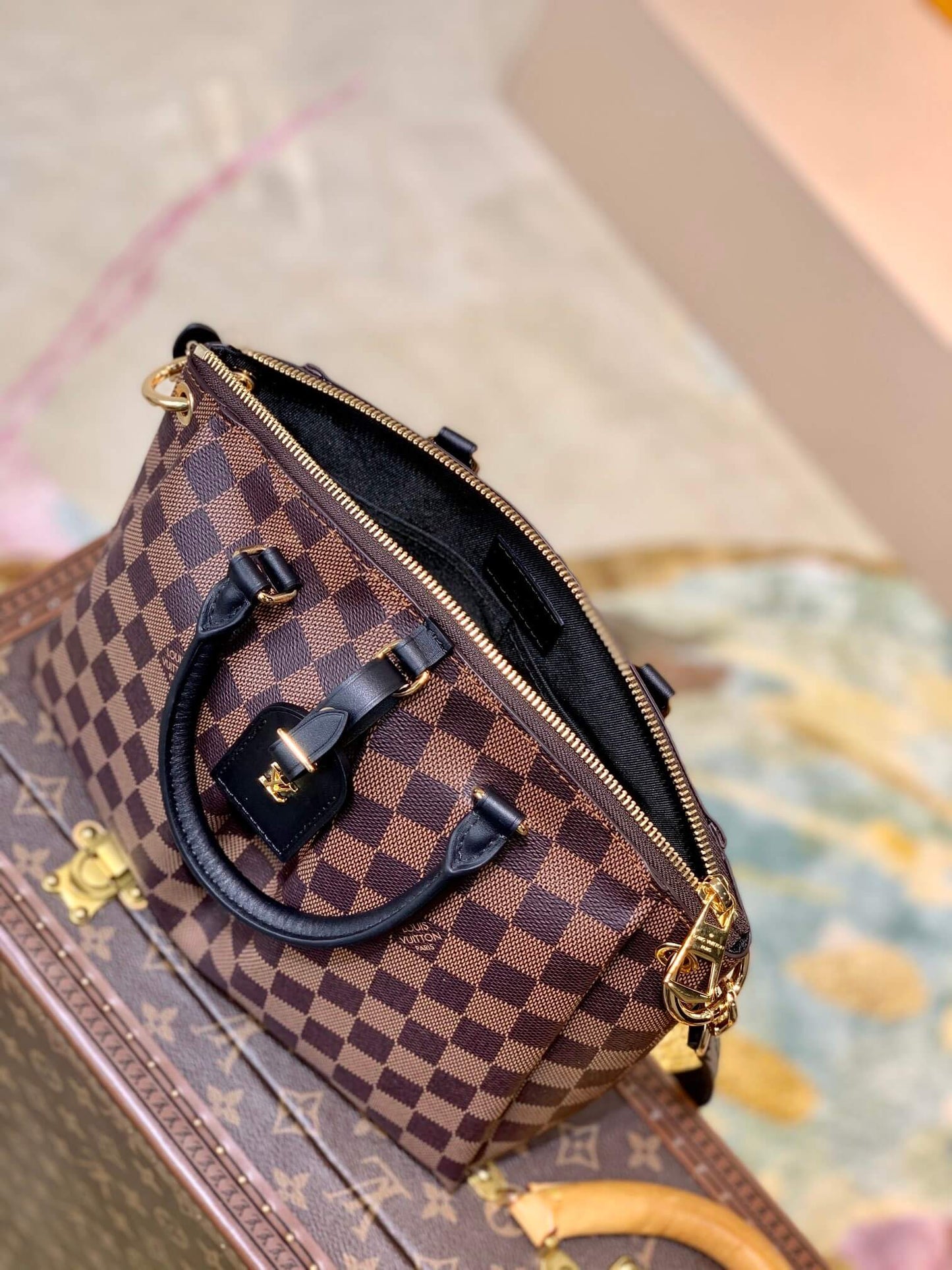 N45282 Boétie Monogram coffee brown damier 25cm 31.5cm