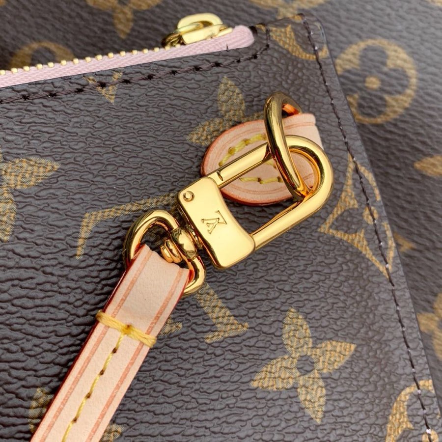 Neverfull M50366 pink inside MM monogram free shipping