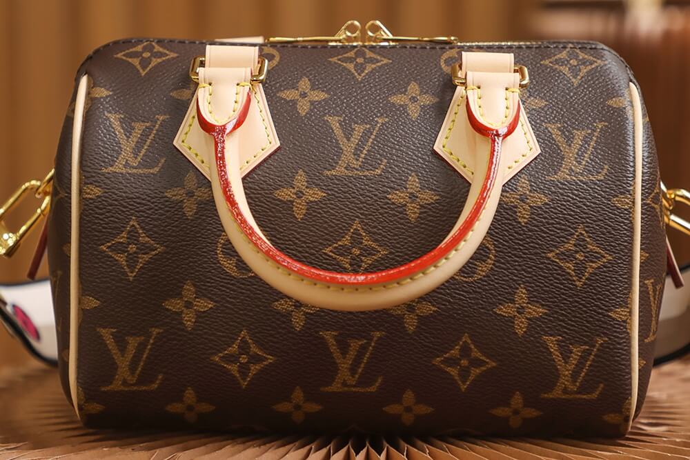 M45957 Speedy Bandouliere 20 Bag monogram real leather trim