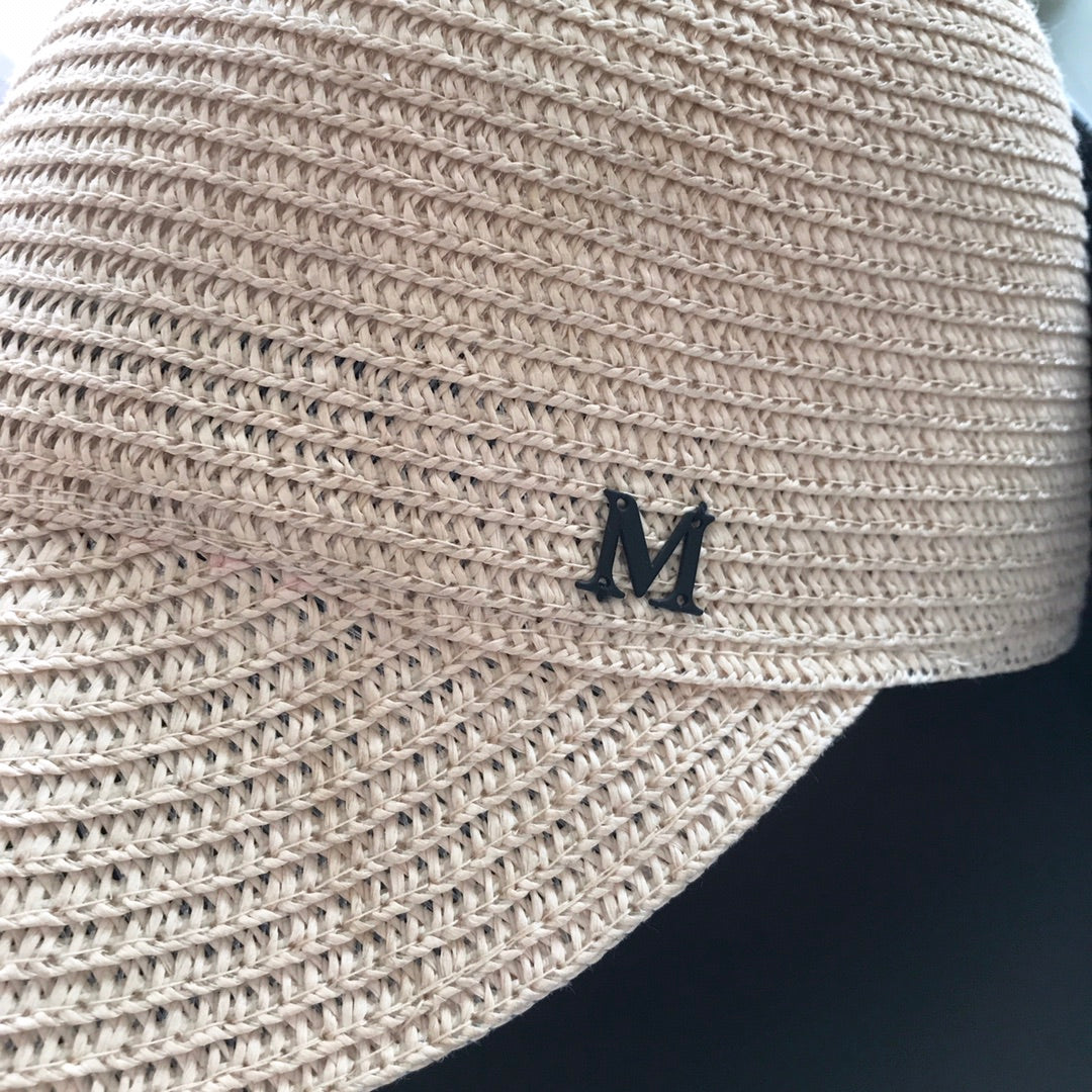 Michel woven straw hat super cute cat ear baseball cap MZA84