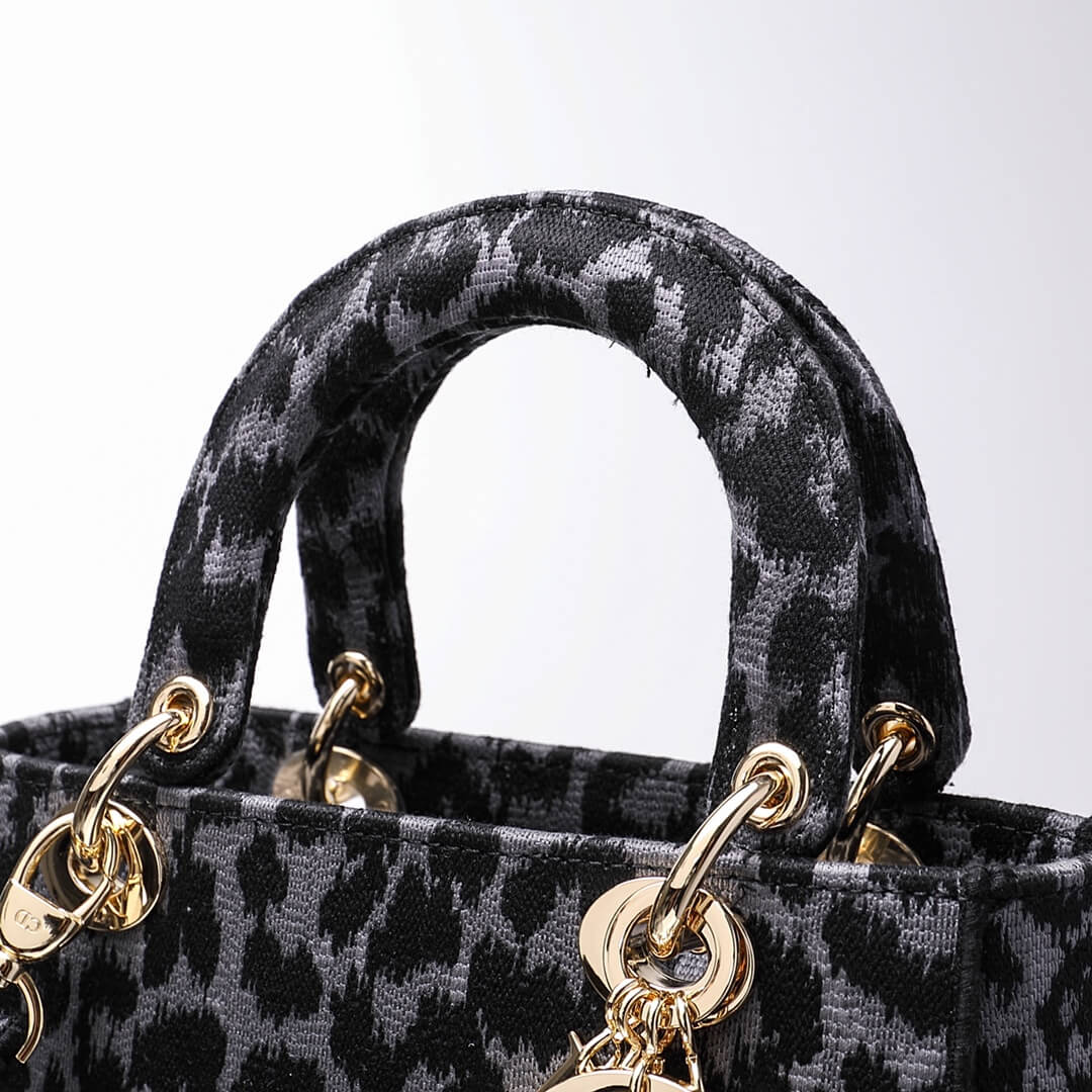 DO 44532 Lady D-Lite mini 17cm  24cm Leopard Print black white-2