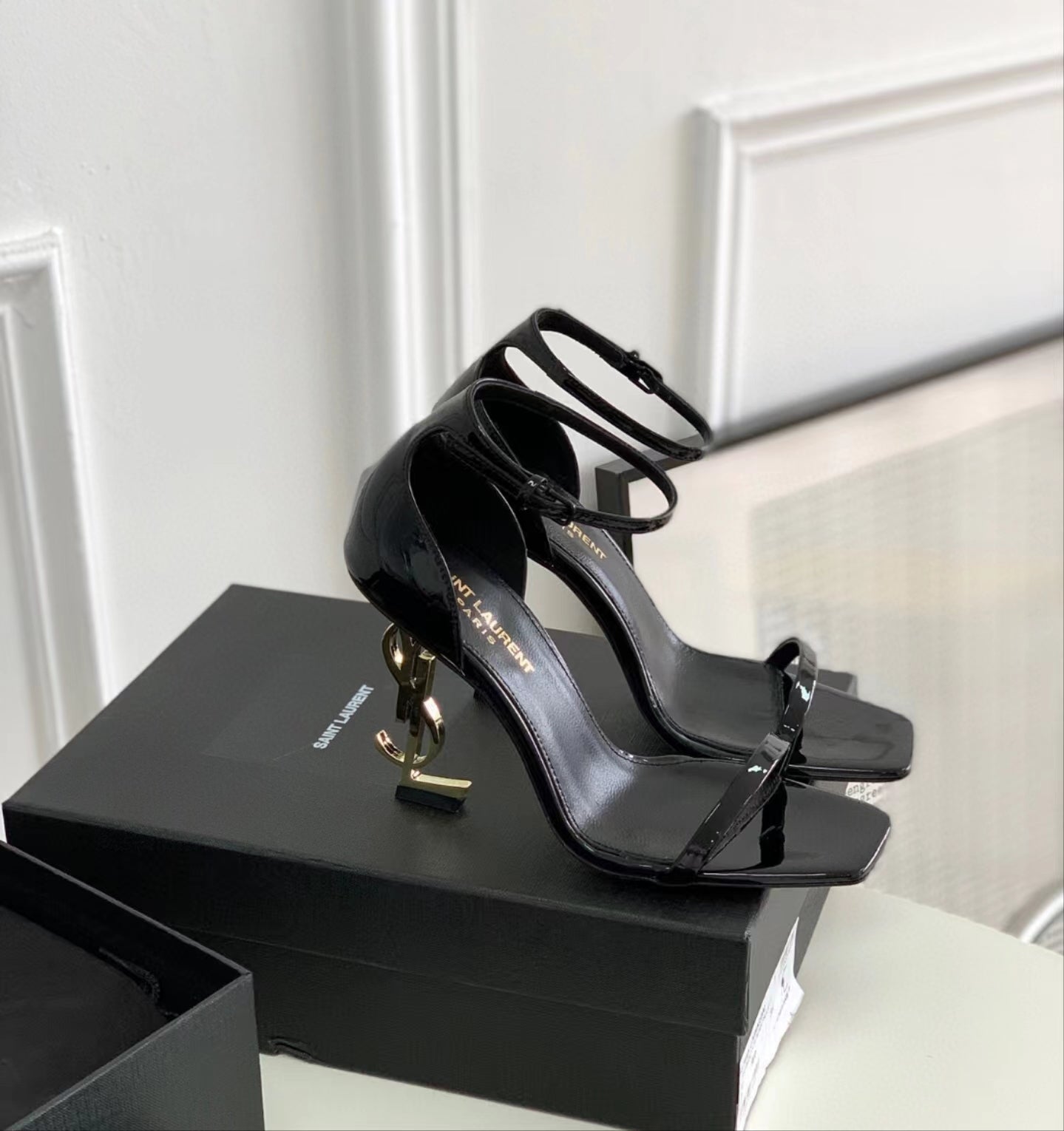 YSL Women's High-heeled shoes black YSL24031401S