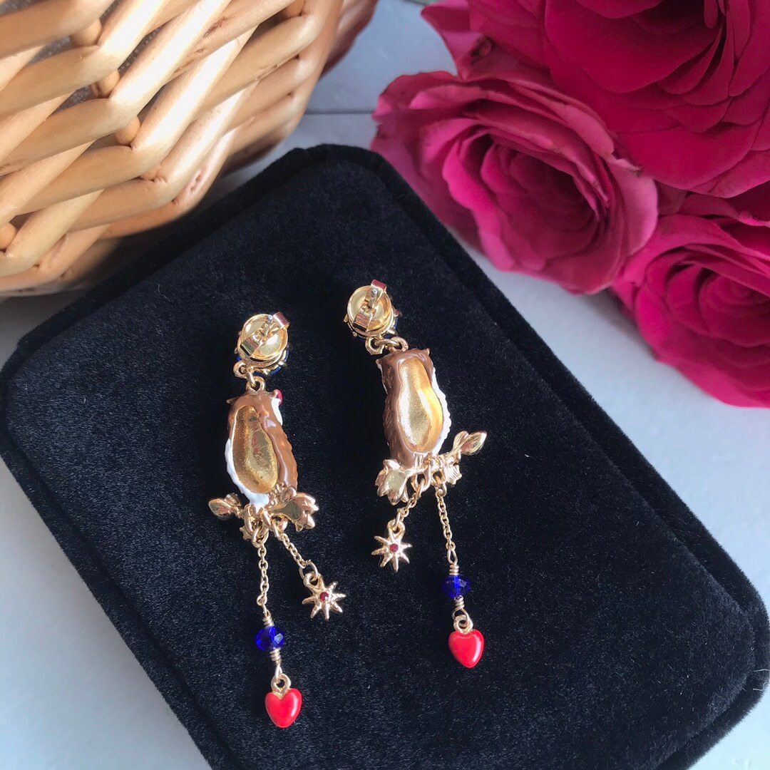 Sen series owl love tassel earrings new product niche EH13168A13