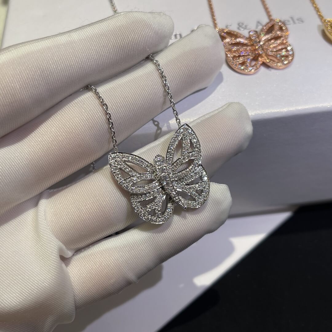 VCA FD015 necklace Butterfly series Free shipping