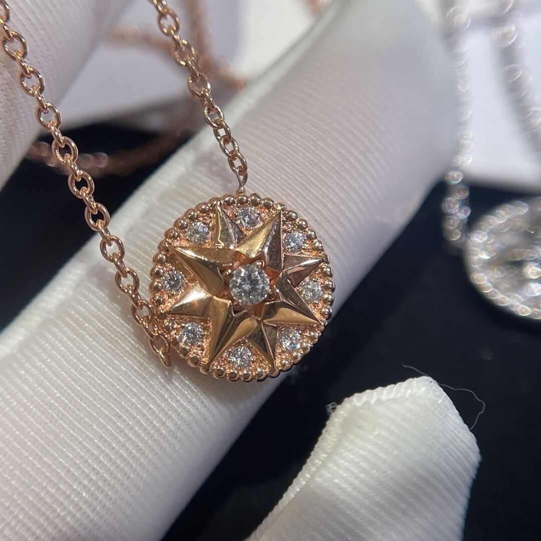 DO OD002 Compass full diamond necklace Free shipping