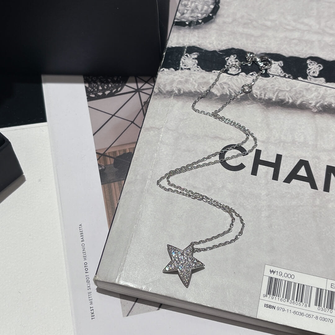 CHA CD110 necklace Pentagram full diamond necklace Free shipping